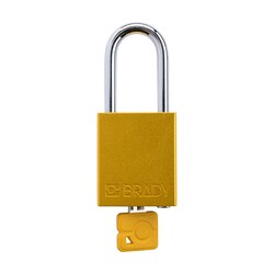 Brady Velocity Alum Padlock 1.5 in. Stl Shkl KA 3/Pk. Yellow | Buy Online | Brady&trade; | Fisher Scientific