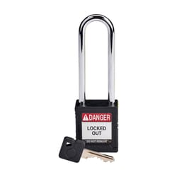 Brady&trade;&nbsp;Velocity Nylon Padlock 3 in. Steel Shackle