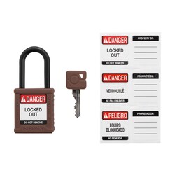 Brady Velocity Nylon Padlock 1.5 in. Pla Shkl KA 3/Pk. Yellow | Buy Online | Brady&trade; | Fisher Scientific