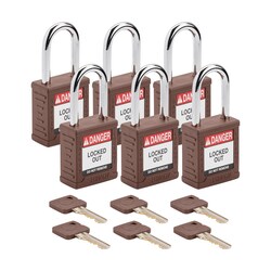 Brady&trade;&nbsp;Velocity&trade; Nylon Lockout Padlocks, Keyed Alike