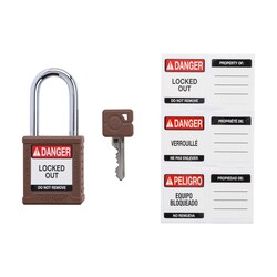 Brady Velocity Nylon Padlock 1.5 in. Stl Shkl KA 3/Pk. Black | Buy Online | Brady&trade; | Fisher Scientific