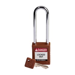 Brady Velocity Nylon Padlock 3 in. Steel Shackle White | Buy Online | Brady&trade; | Fisher Scientific