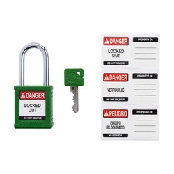 Brady Velocity Nylon Padlock 1.5 in. Stl Shkl KA 3/Pk. Black | Buy Online | Brady&trade; | Fisher Scientific