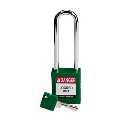 Brady Velocity Nylon Padlock 3 in. Steel Shackle White | Buy Online | Brady&trade; | Fisher Scientific