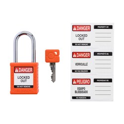 Brady Velocity Nylon Padlock 1.5 in. Stl Shkl KA 3/Pk. Black | Buy Online | Brady&trade; | Fisher Scientific