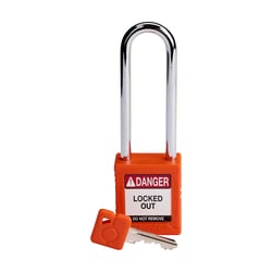 Brady Velocity Nylon Padlock 3 in. Steel Shackle White | Buy Online | Brady&trade; | Fisher Scientific