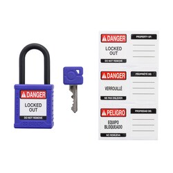 Brady Velocity Nylon Padlock 1.5 in. Pla Shkl KA 3/Pk. Yellow | Buy Online | Brady&trade; | Fisher Scientific