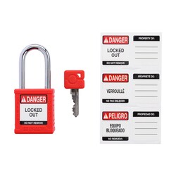 Brady Velocity Nylon Padlock 1.5 in. Stl Shkl KA 3/Pk. Black | Buy Online | Brady&trade; | Fisher Scientific