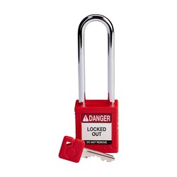 Brady Velocity Nylon Padlock 3 in. Steel Shackle White | Buy Online | Brady&trade; | Fisher Scientific