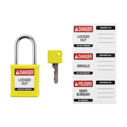 Brady Velocity Nylon Padlock 1.5 in. Stl Shkl KA 3/Pk. Black | Buy Online | Brady&trade; | Fisher Scientific