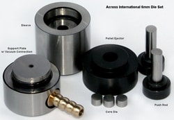 Across International 6mm Diameter ID Vacuum Dry Pressing Die Set