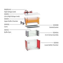 Hoefer, Inc&nbsp;Casting Clamp Assembly for SE400,SE410,SE640 & SE660 Electrophoresis System
