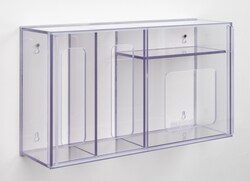 Poltex N95 Face Mask with Shield Dispenser - Sliding Door, Front Load,