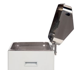 Clifton&trade;&nbsp;Stainless Steel Hinged Gable Lid with Insulated Handle