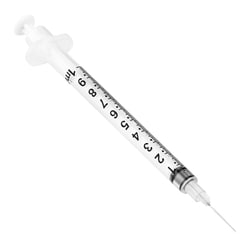 Sol-M&trade;&nbsp;Standard Syringe with Fixed Hypodermic Needle