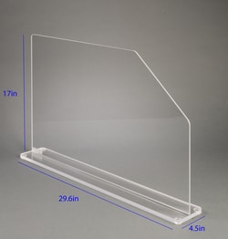 Poltex Free-standing Acrylic Splash Shields:Personal Protective Equipment:Eye