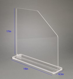 Poltex Free-standing Acrylic Splash Shields Poltex Free-standing Acrylic