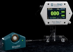 ChemDAQ Steri-Trac 2+ Peracetic Acid Monitor with Acrylic Stand Fixed Gas