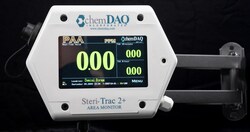 ChemDAQ Steri-Trac 2+ Peracetic Acid Monitor with Steel Swivel Wall Mount