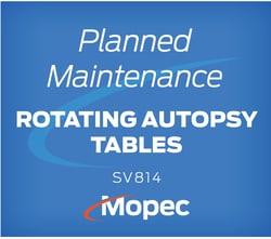 Mopec&nbsp;Planned Maintenance for Rotating Autopsy Tables