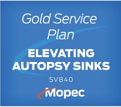 Mopec&nbsp;Gold Service Plan for Elevating Autopsy Sinks