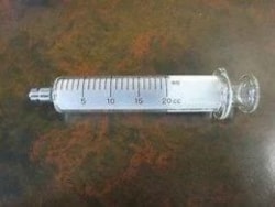 New Era Pump Systems Inc Glass 20 mL Metal Luer Lock Tip Syringe