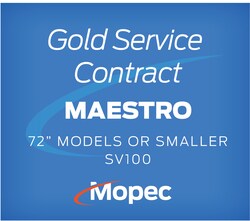 Mopec&nbsp;Service Contract, Gold Level, Maestro, Size - 72 in. or Smaller