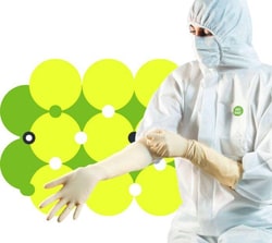 Isofield&trade;&nbsp;Stellar Latex Cleanroom Gloves - Grade A/B Compatible