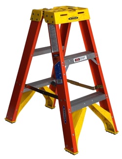 Werner Type IA Fiberglass Twin Ladder