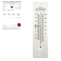 Brannan&nbsp;Pre-calibrated 255 mm Workplace Wall Thermometer