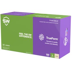 SW Sustainability Solutions TrueForm TF-065-095NT Natural 5.5 mil Latex Exam Gloves Large | Buy Online | SW&trade; Sustainability Solutions | Fisher Scientific