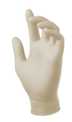 SW&trade; Sustainability Solutions&nbsp;TrueForm&trade; TF-065-095NT Natural 5.5 mil Latex Exam Gloves