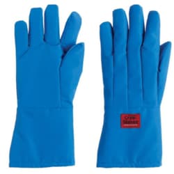 Mitegen&nbsp;Waterproof Cryo-Gloves, Mid-Arm Length, Large Size, Blue, For LN2 Splashes & Spills, -196°C Protection