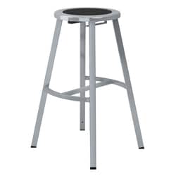 National Public Seating Fixed Height Titan Stool, Steel Seat, gray Frame 30 in. | Buy Online | National Public Seating | Fisher Scientific