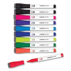 Enterprise Technology Solutions&nbsp;Medium Point Dry Erase Markers, Medium Chisel Tip, Assorted Colors, 10/Pack