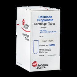 Beckman Coulter Tube, Thickwall, Cellulose Propionate, 230 µL, 7 x 21 mm (qty. 100)