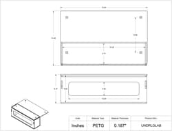 Poltex&nbsp;Undermount Large Lab Wipe Holder