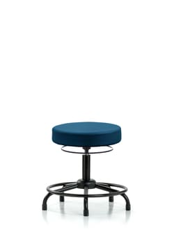 Fisherbrand&trade;&nbsp;Vinyl Stool without Back - Desk Height with Round Tube Base and Stationary Glides in Grade A Vinyl