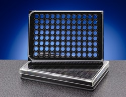 Revvity Health Sciences Inc ViewPlate-96 Black, Optically Clear Bottom, Tissue Culture Treated, Sterile, 96-Well with Lid, Case of 50