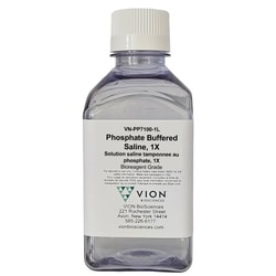Phosphate Buffered Saline 1X, pH 7.4, Bioreagent Grade, Sterile-Filtered, VION&trade;
