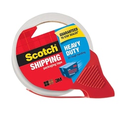 STAPLES ADVANTAGE Scotch Heavy Duty Shipping Packing Tape with Dispenser,
