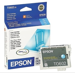 STAPLES ADVANTAGE Epson 60 Cyan Ink Cartridge, Standard, Quantity: Each