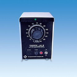 Ace Glass, Inc.&nbsp;Superior Electric Powerstat; variable output autotransformer, enclosed & wall mountable, Model L116C, 120v 50/60Hz input, cULus UL508 rating