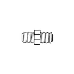 Ace Glass, Inc. PTFE 1/2" male NPT to 1/2" male NPT straight connector.,