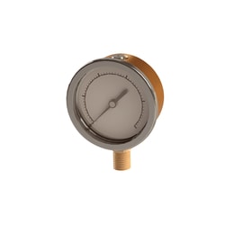 Ace Glass, Inc. Gauge, only, pressure, 0-400psi, brass internal materials,
