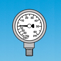 Ace Glass, Inc. Gauge, compound, pressure/vacuum, full vacuum-60psi, stainless-steel