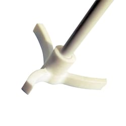 Ace Glass, Inc. Stir shaft with PTFE retreat agitator, 10mm OD x 400mm