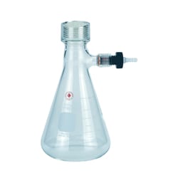 Ace Glass, Inc. 500mL filter flask, #25 Ace-Thred top, Ace-Safe hose connection,