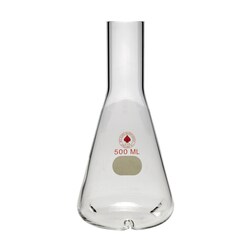 Ace Glass, Inc. Flask, shake, 2L, three side baffles, 38mm OD long neck,