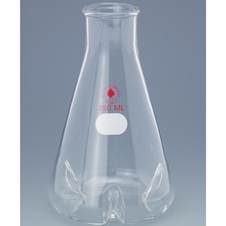 Ace Glass, Inc. Flask, shake, 250mL, 3 extra deep baffle, beaded neck, cs/12